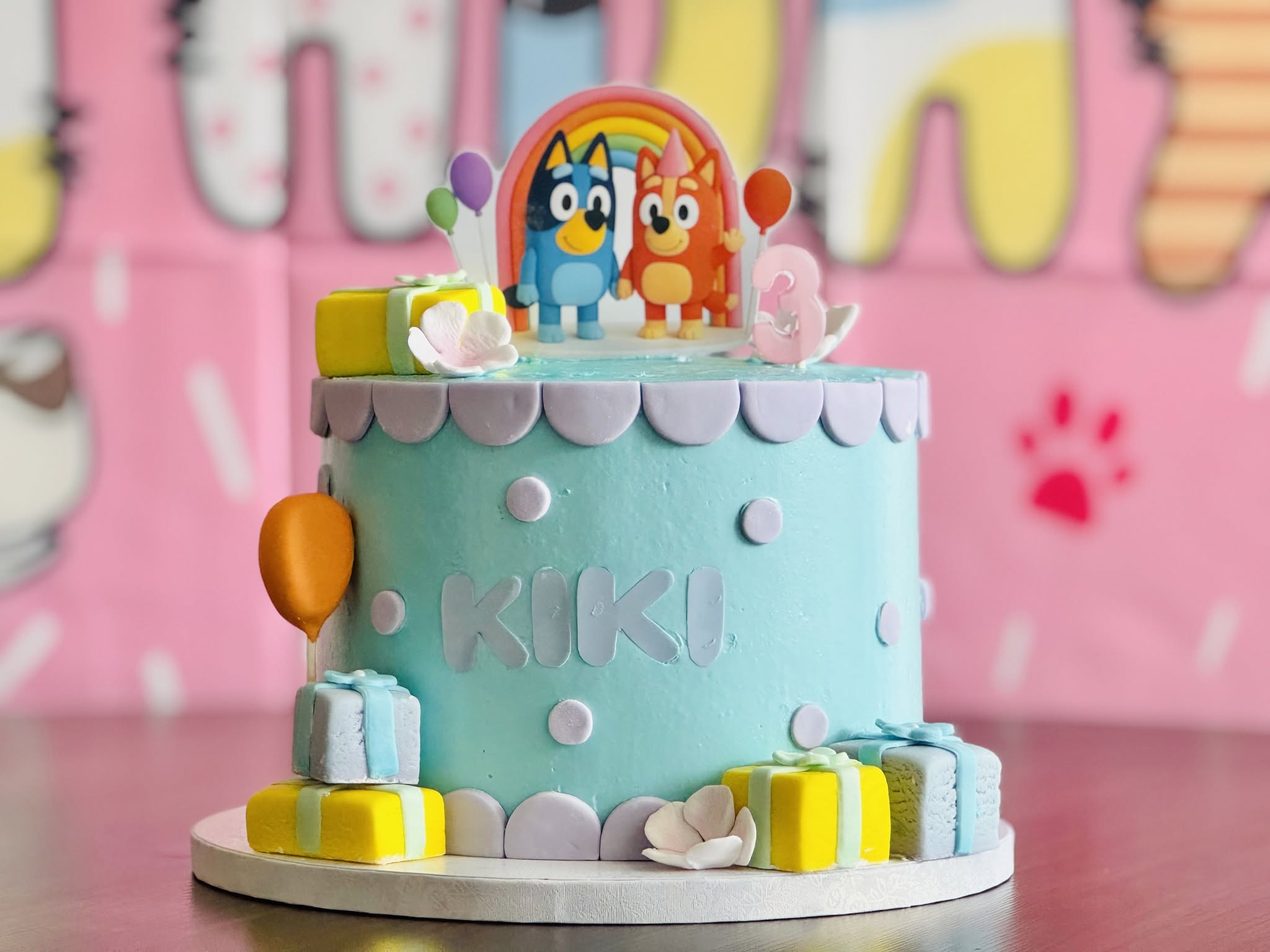 A colorful Selly Bake House celebration cake